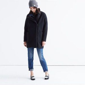 Madewell City Grid Wool Coat